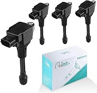 AULINK Set of 4 UF549 Ignition Coils for Nissan Altima Rogue Sentra Versa NV200 Infiniti FX50 M56 QX60 QX70 - L4 1.6L 1.8L 2.5L 2007-2019 Replaces 5C1753 C1696
