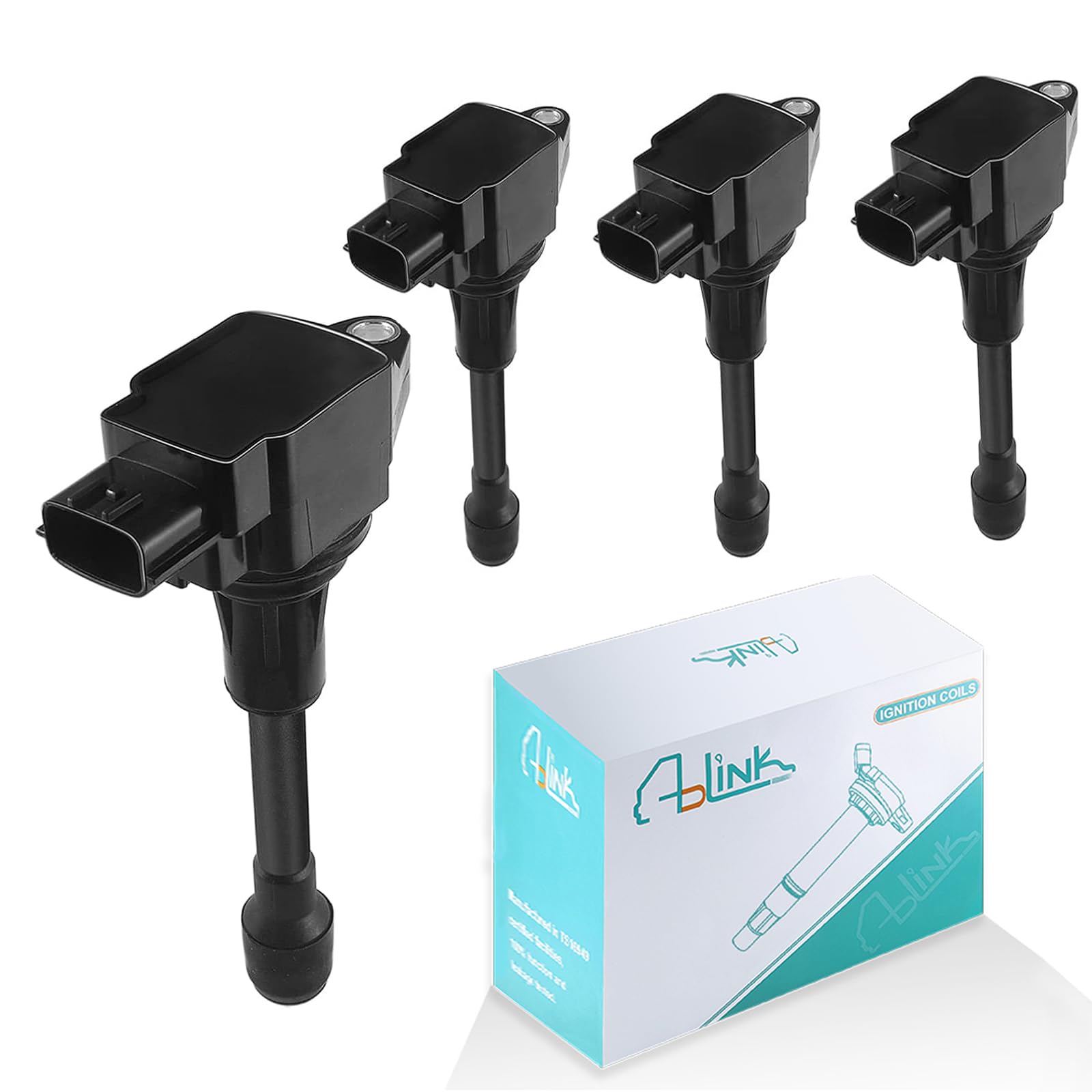Photo 1 of AULINK Set of 4 UF549 Ignition Coil Pack L4 1.6L 1.8L 2.5L For Nissan 2007-2019 Altima Cube Rogue Sentra Versa NV200 Pathfinder Infiniti FX50 M56 QX60 QX70 5C1753 C1696