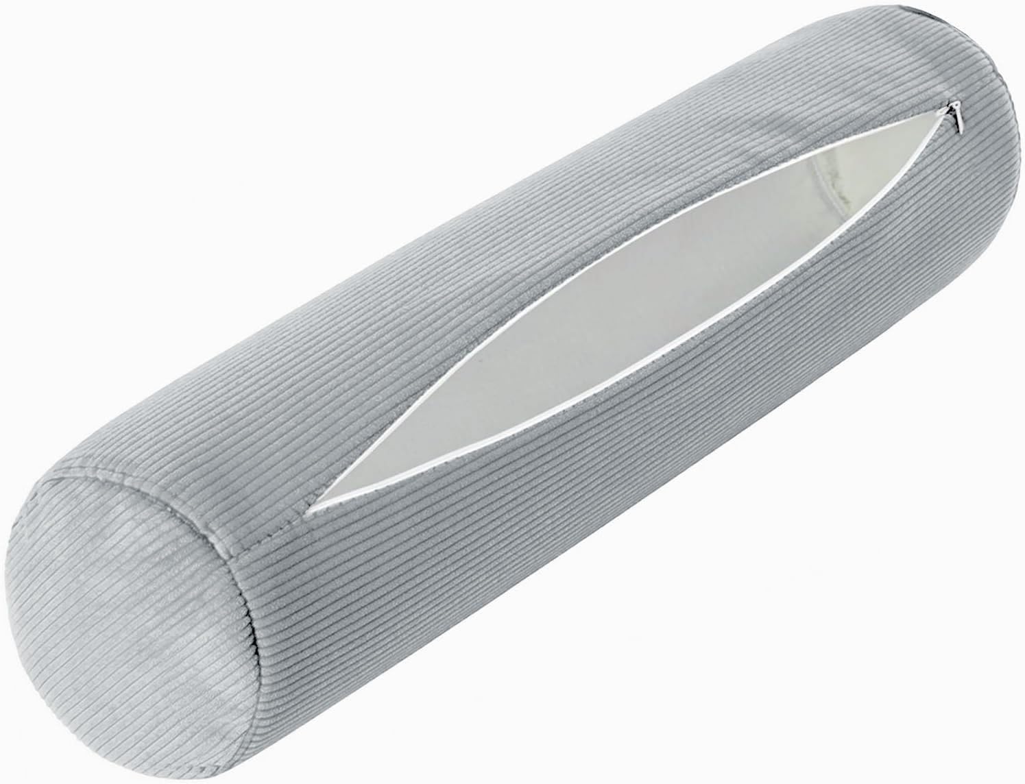 Neck Roll Pillow Case Cover Only - Cervical Pillowcovers with Zipper Cylinder Soft Bolster Pillowcases for Cylindrical Cushion(13,80x12cm/31x5")