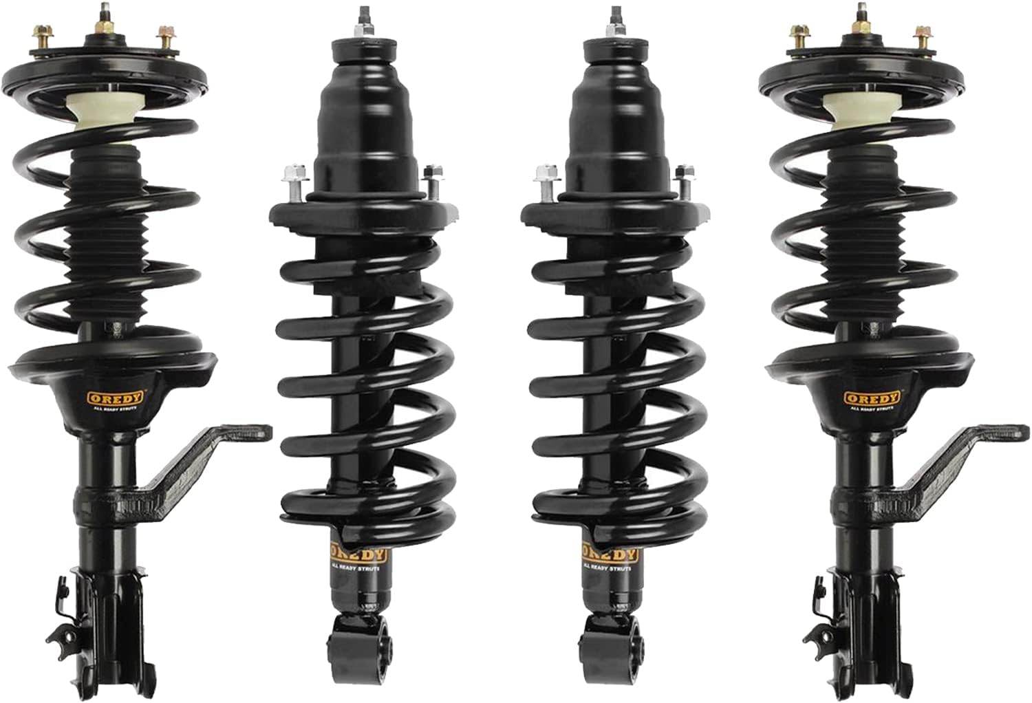 OREDY Front & Rear Struts w/Coil Spring for 2003-2011 Honda Element DX EX LX Complete Shock Absorbers Assembly - 172136 172135 171101L 171101R (4pcs)