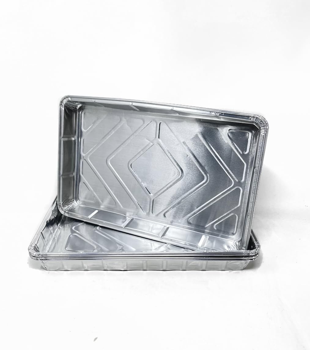250 Grande Feuille Plateau Bake récipients en Aluminium Recyclable 12 x 8 avec 2 Poches à Douille jetables 53,3 cm Libres.