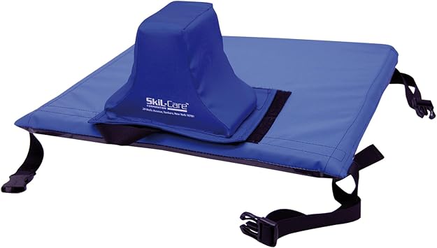 Skil-Care E-Z Transfer Pommel Cushion for Wheelchair, 18 x 16 x 1 , Removable Pommel, Prevents Sliding & Provides Leg Abduction, Foam-Padded with Low-Shear Cover, Wheelchair Accessories, 706362