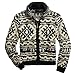 MITCOWBOYS Giacca da motociclista da donna, verde, da montagna, estiva, da uomo, con chiusura lampo, colletto rovesciato, vintage, stampa a maniche lunghe, da uomo, Nero , XL