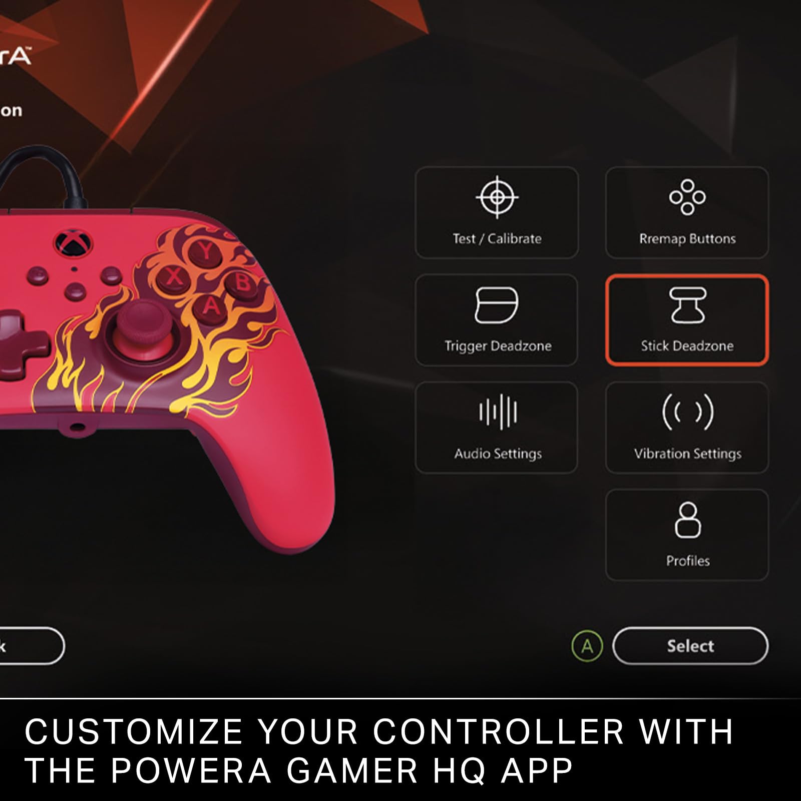 PowerA Advantage Controller cablato Incendio rosso per Xbox Series X|S