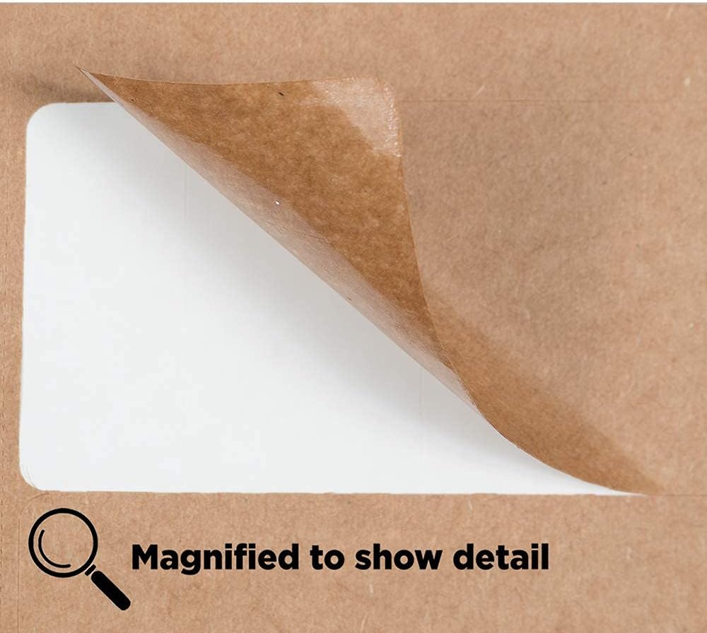 JAM PAPER Shipping Address Labels - Standard Mailing - 2 x 4 - Brown Kraft - 120/Pack