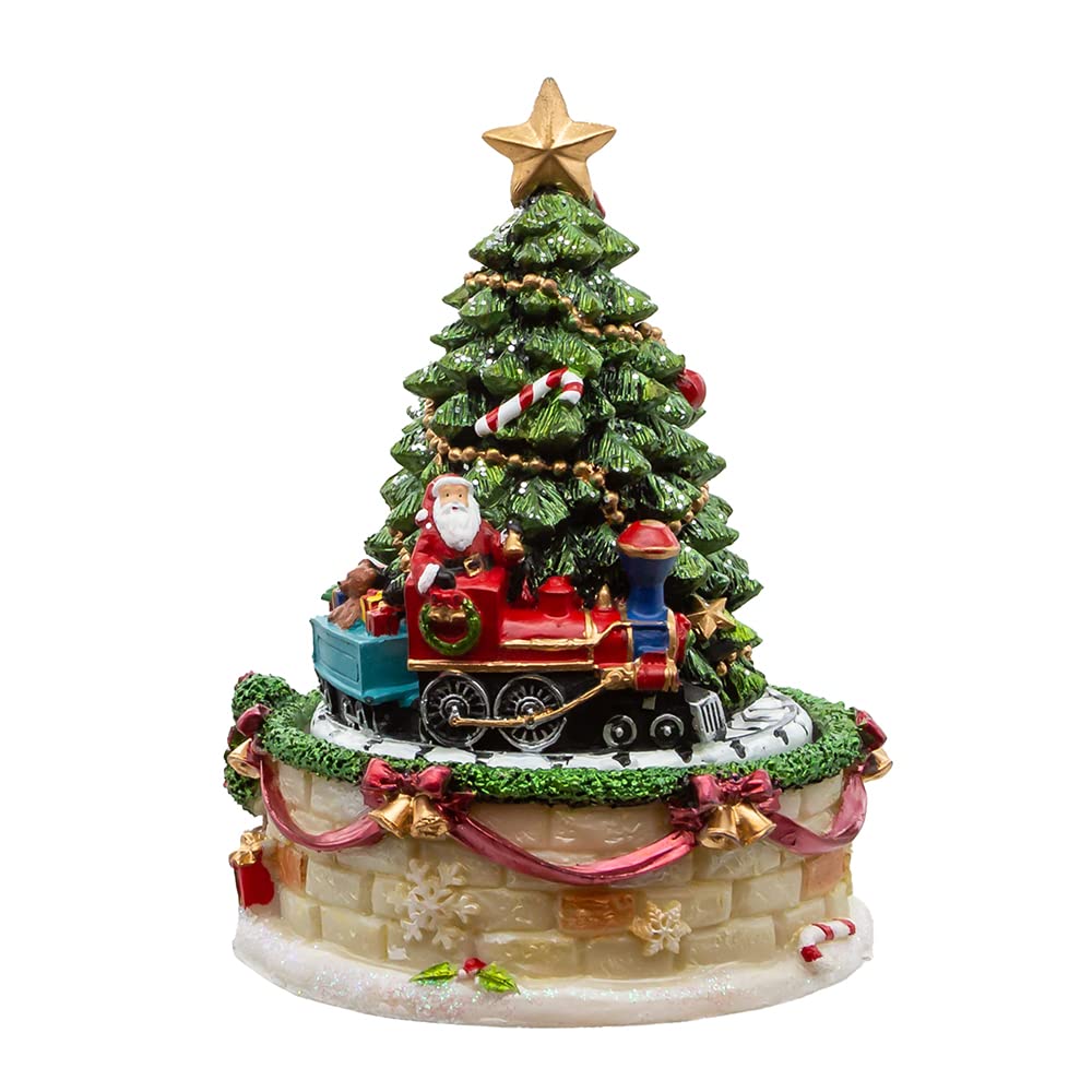Amazon.com: Kurt Adler 6-Inch Christmas Tree Revolving Music Box