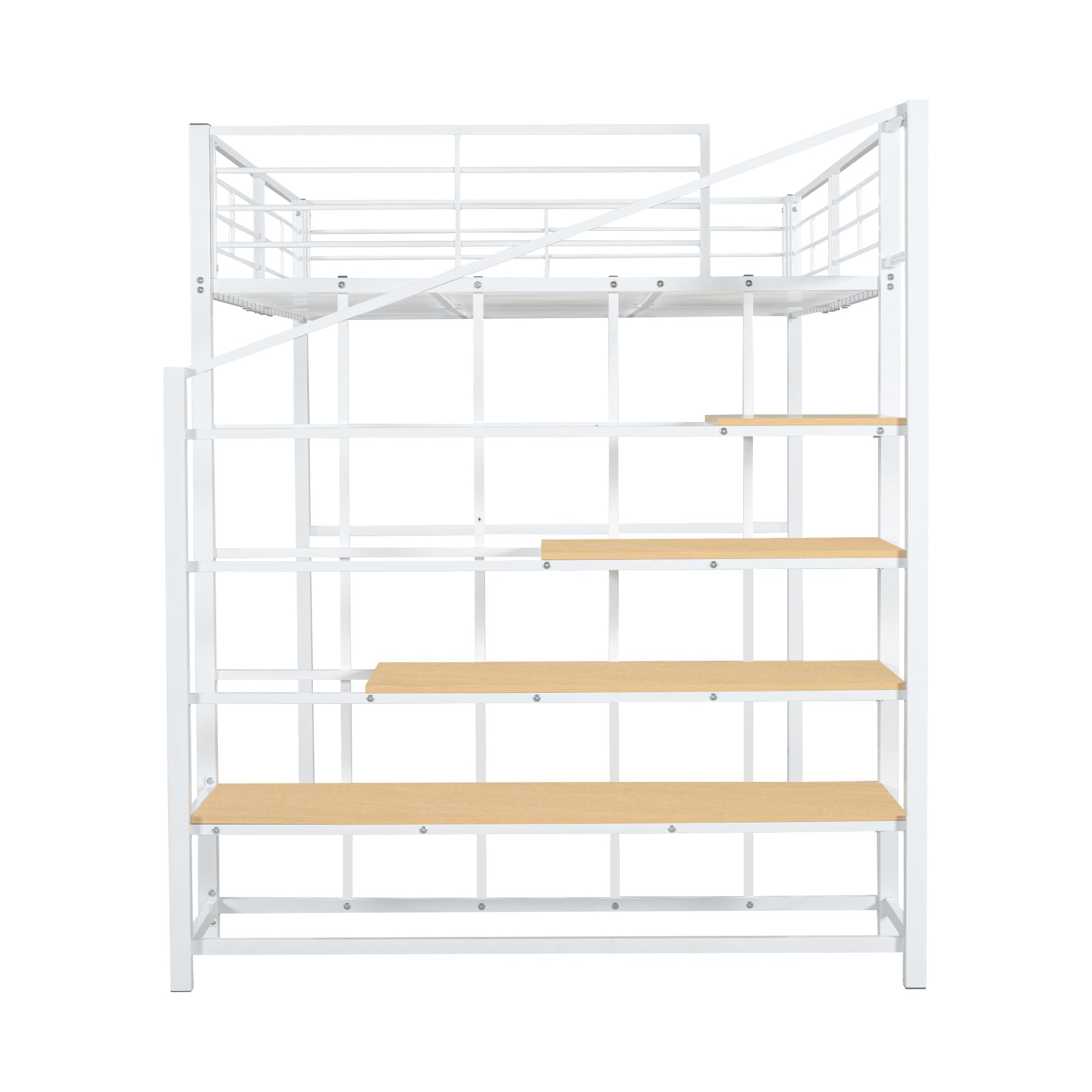 Hoogslaper, 140 x 200 cm, stabiele metalen constructie met ruime