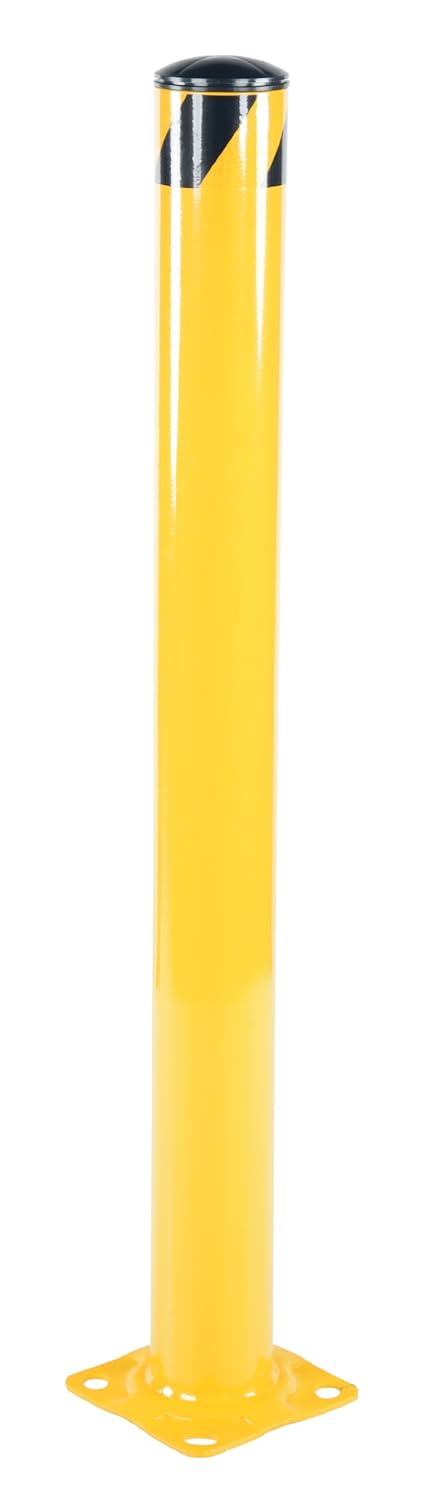 Vestil BOL-48-2 Steel Pipe Safety Bollard 48 In. x 1-3/4 In. Yellow