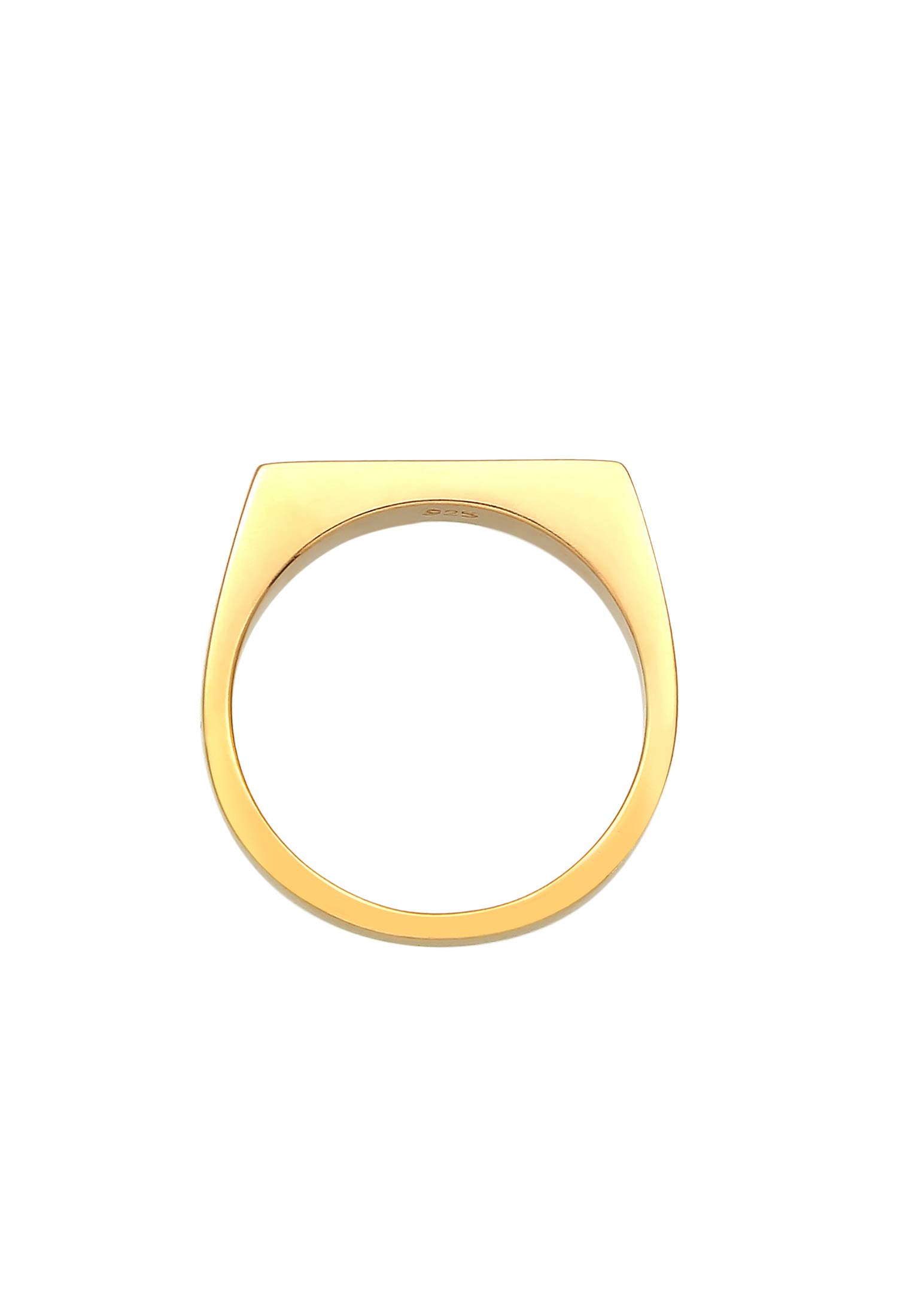 Elli Anelli Donne Sigello Quadrato Design Geo di Base in Argento Sterlino 925