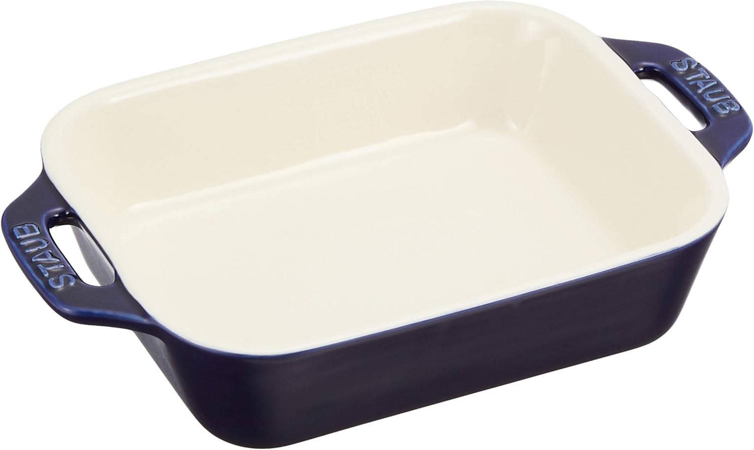 staub Dish 40508-583 Rectangular Dish, Gran Blue, 5.5 x 4.3 inches (14 x 11 cm), Ceramic Au Gratin Dish, Oven Safe and Microwave Safe - Thumbnail 2