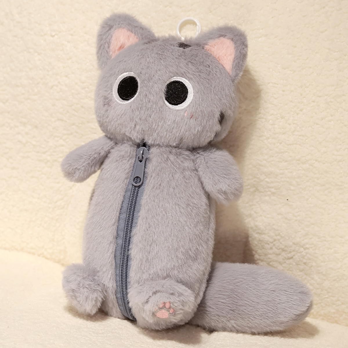 Amazon | ペンケース 猫 筆箱 ぬいぐるみ ねこ ペンポーチ 大容量