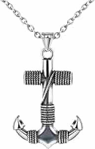 Catena IN Acciaio Con Ciondolo Ancora Mare IN Argento Marittimo - Foto 12