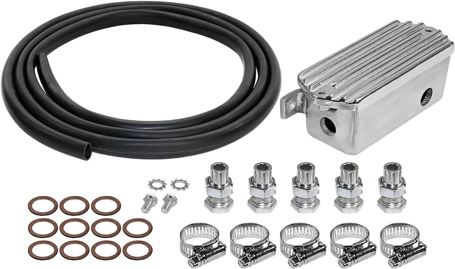 IAP AC115552 Crankcase breather kit comes with all fittings for proper installation