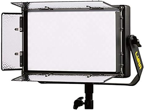 Ikan Lyra Bi-Color 3200K-5600K Soft Panel 1 1 x Half Studio & Field LED Light with DMX Control, Includes Barn Doors, Bi-Color Adjustable LBx5 - Black