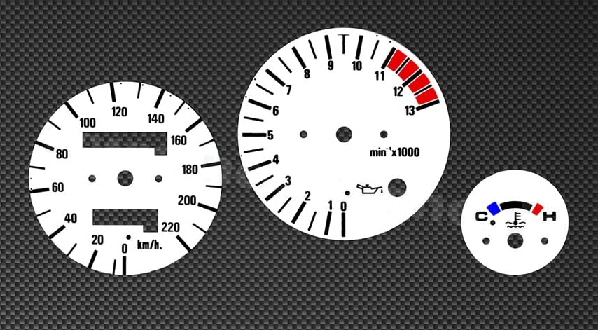 Jauges de tachymètre blanc haut contraste pour tableau de bord Honda NSR125