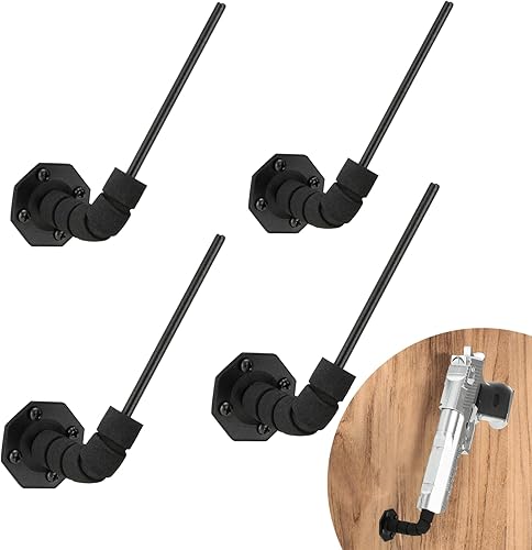 Soporte oculto para pistola de 9045 grados, para almacenamiento en interiores, montaje en pared y múltiples superficies