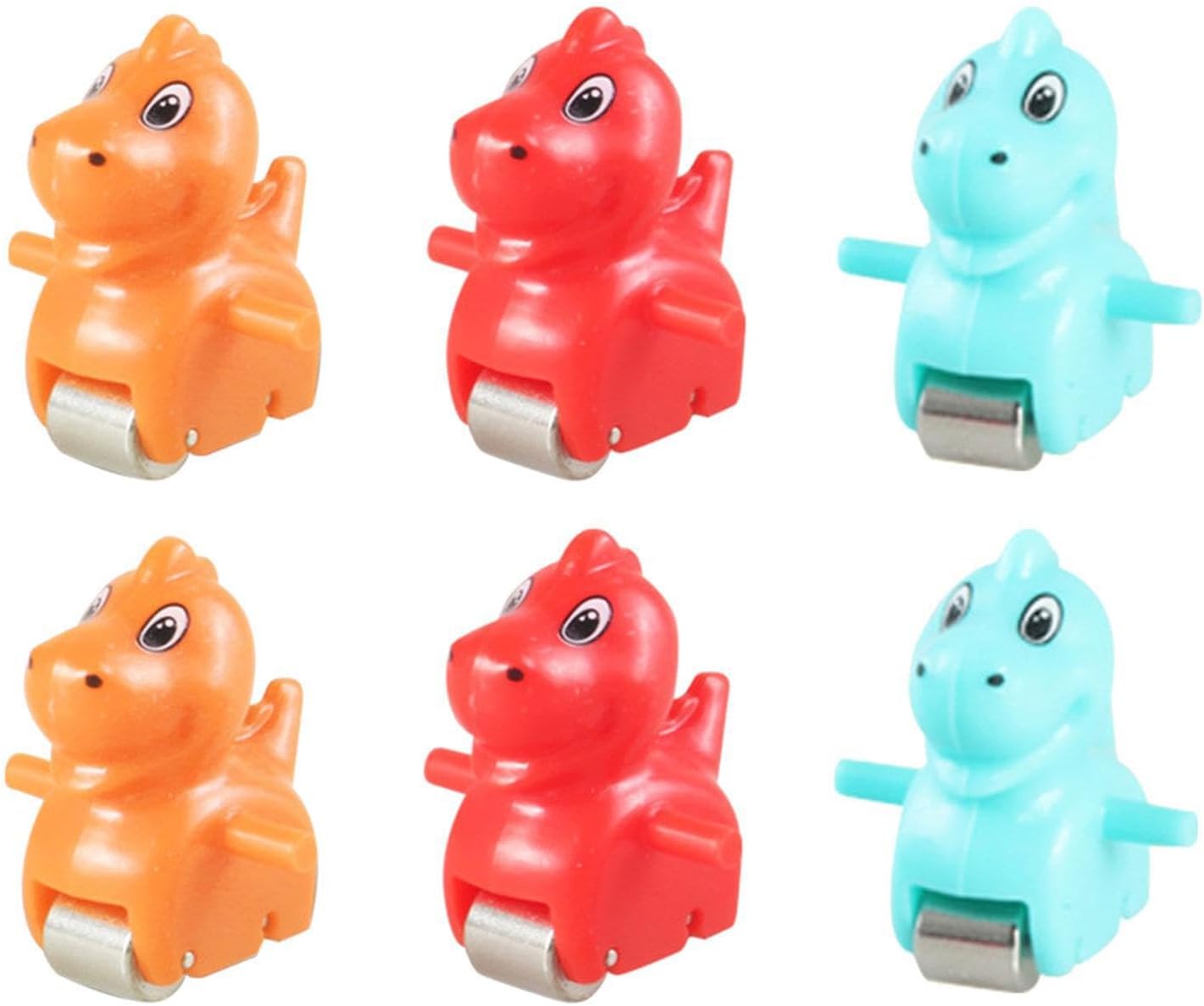 Replace Play Figure Playset Fun Toy Activity Upgrade Kids Playtime With Engaging Track Slide Toys For More Fun Race Track Toy Animals Stairs Slide Toddlers , 6 pcs dinosaur , 2.5x2.5cm