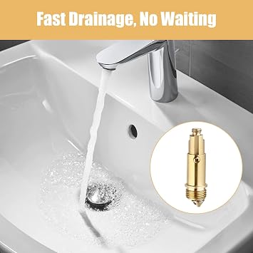 2 Pcs Pop Up Click Clack Slotted Plug Bolt Assembly Basin, Sink Plug Replacement Screw, Pop Up Plug for Most Sink Bath Tub Basin Drain Stopper
