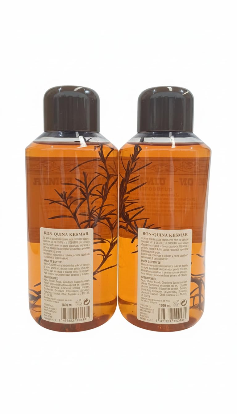 Pack 2x Ronquina Kesmar 1L - Tónico Capilar Anticaída con Extracto de Quina y Romero - Tratamiento Fortalecedor del Cabello y Cuero Cabelludo