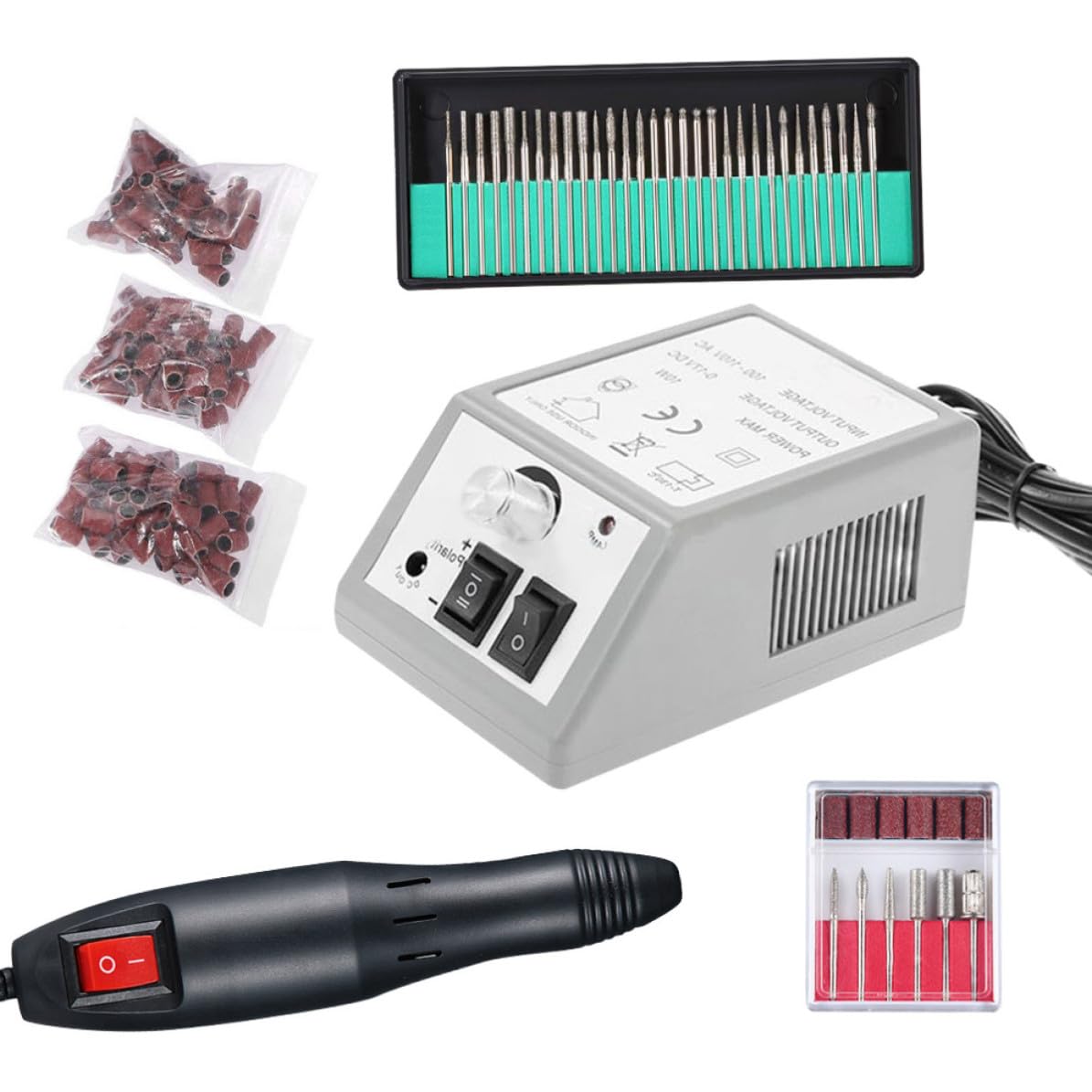 Macchina per Manicure Elettrica 20000rpm, Set Unghie