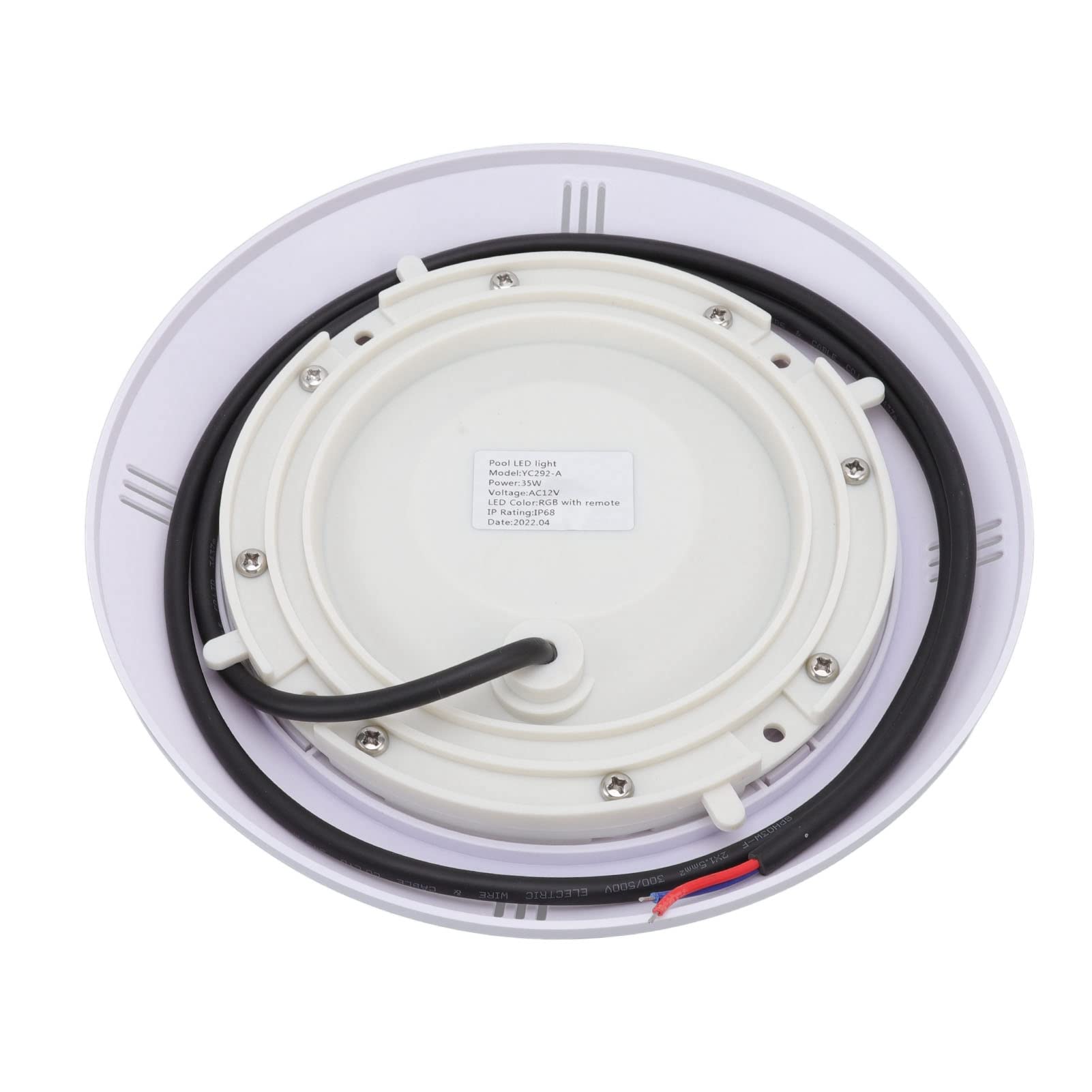 RGB-LED-Poolbeleuchtung, Unterwasserlicht, Tauchleuchte, IP68, Wasserdicht, 12 V, Niederspannungs-Fernbedienung, für Schwimmbad, Aquarium, Teich (35W)