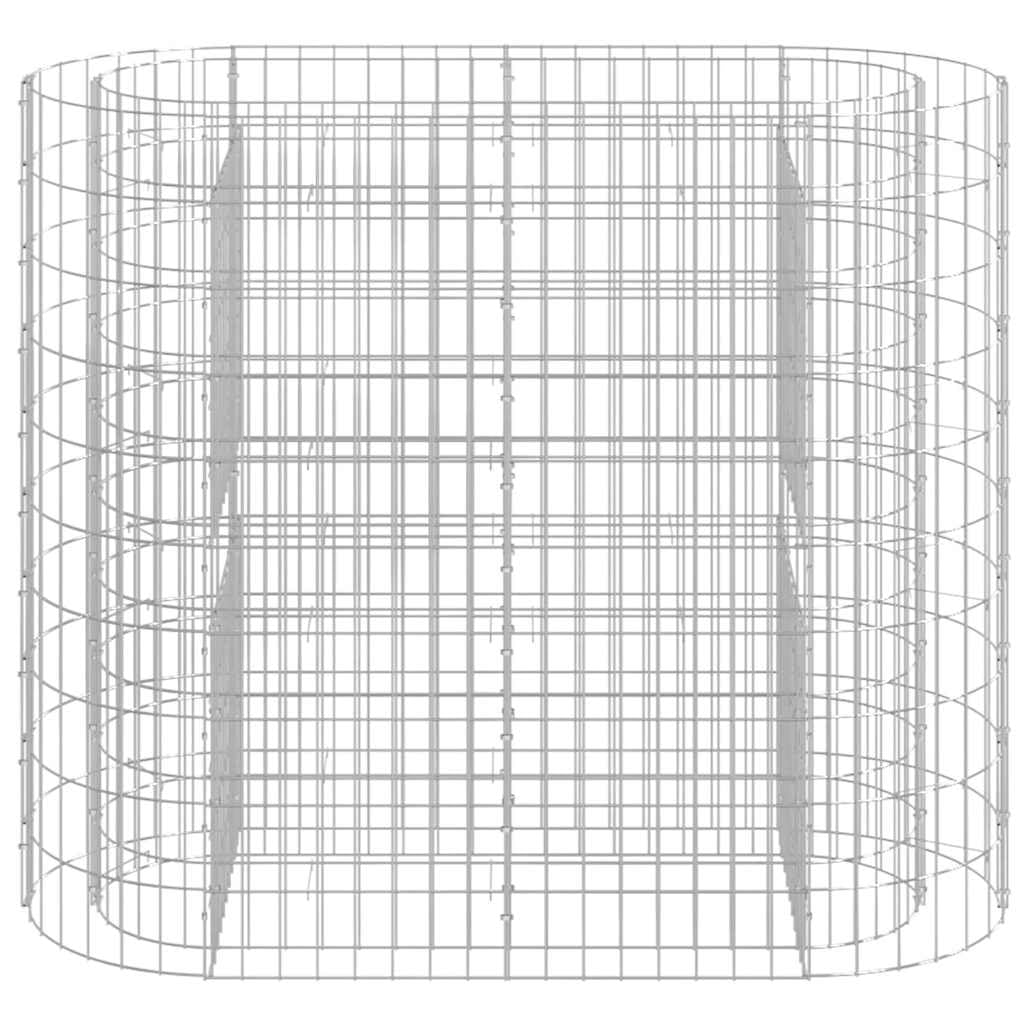 Hothingwell Gabion - Cama elevada, hierro galvanizado, 120 x 50 x 100 cm