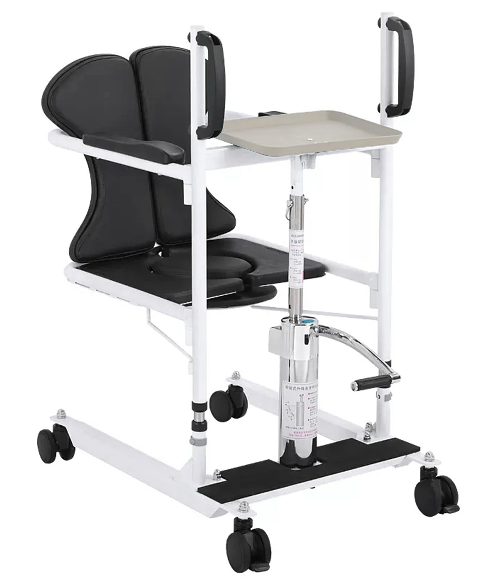 Elevador hidráulico de pacientes para Hogar, Elevador de Pacientes Ancianos Silla de Transferencia de Pacientes con Asiento Dividido, No Apto Para Parálisis Total
