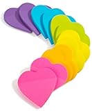 Mr. Pen- Heart Sticky Notes, 12 Pads, 60 Sheets/Pad, Bright Color, Cute Sticky Notes, Heart Shaped Sticky Note