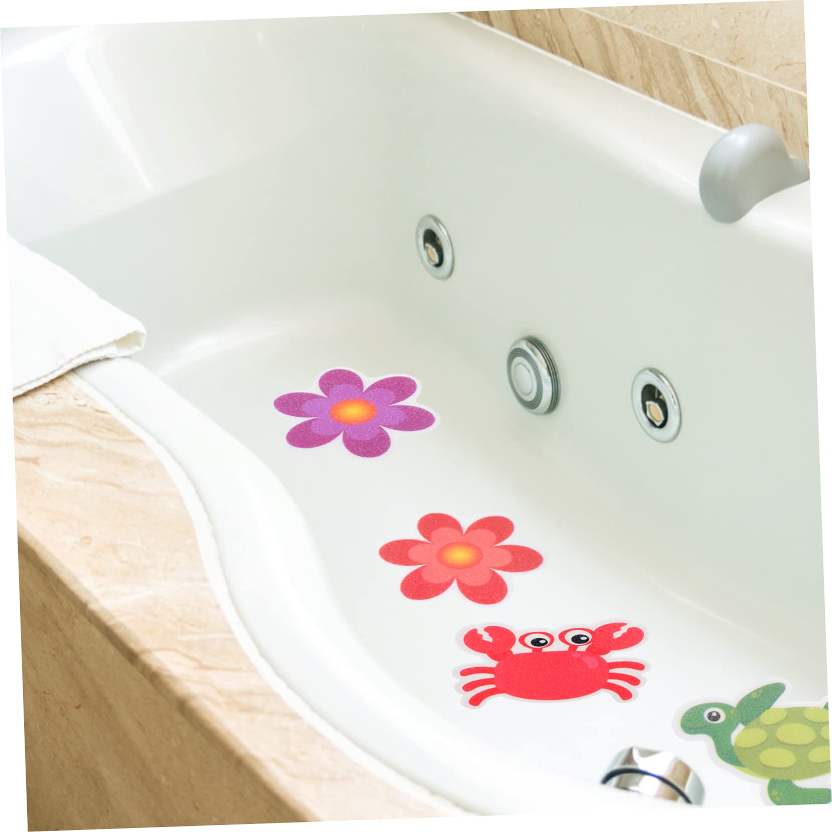 WOONEKY 2 Set - Strisce Adesive di Sicurezza per Vasca da Bagno Doccia Strisce Adesive Non per Doccia per Il Bagno