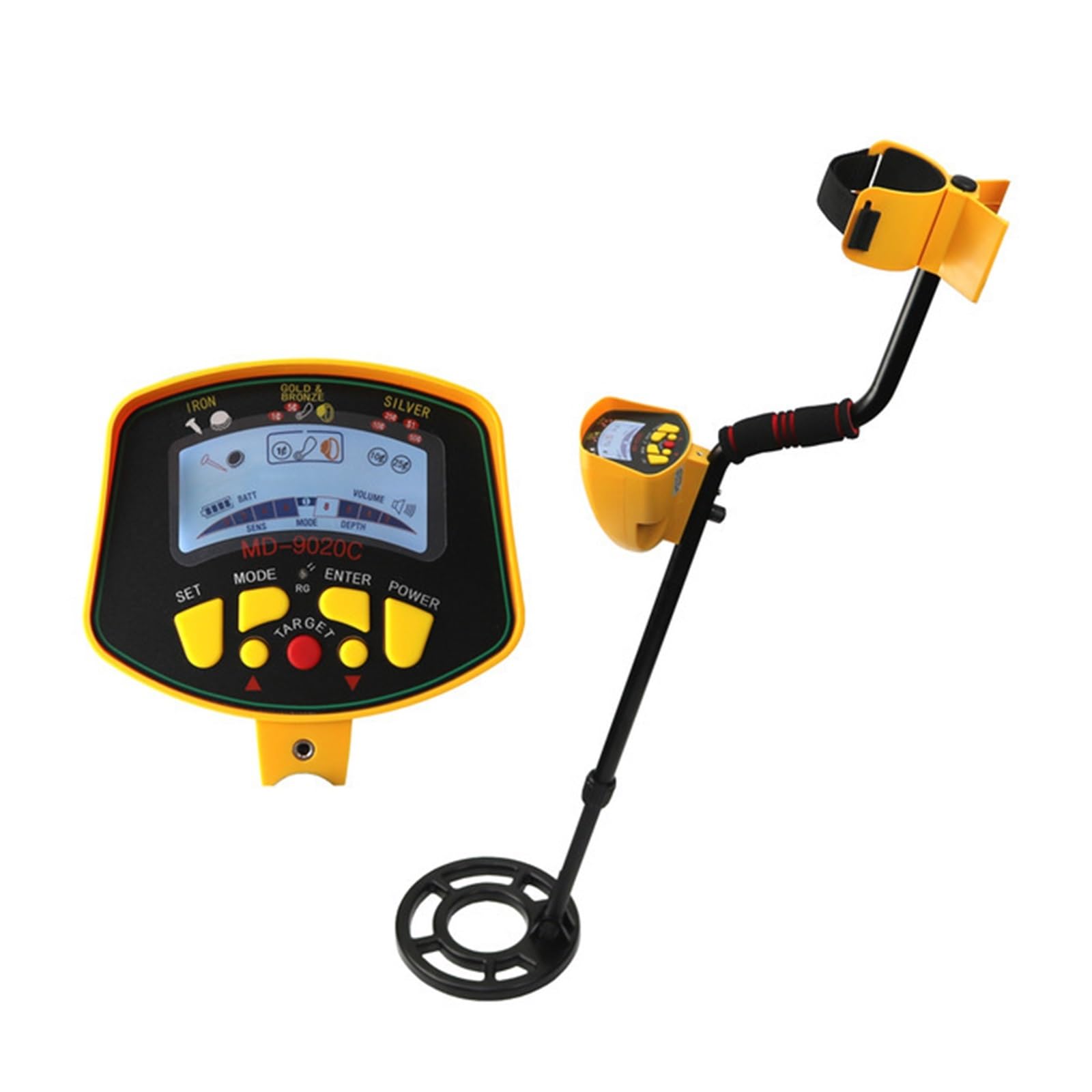 Cfwwsaq One Color Metal Detector, Md-9020C Underground Digital Handheld Gold Metal Detector Searching Instrumentation
