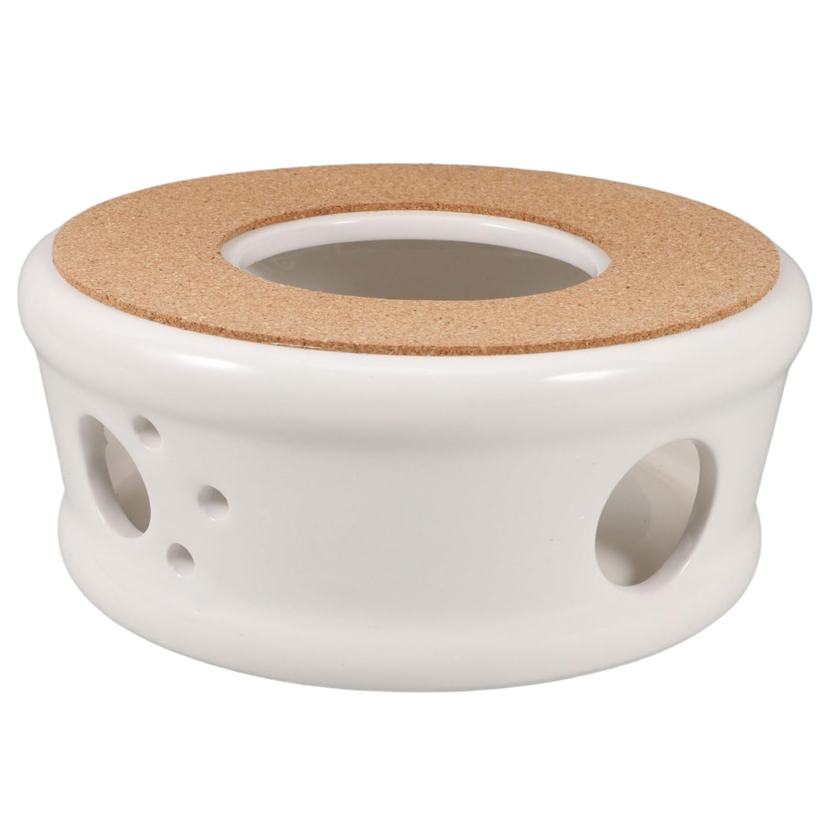 VOSAREA Ceramic Tea Warmer Tealight Holder Stable Antislip Base for Safe Heating for Teapots Efficient Temperature Maintenance for Home Office