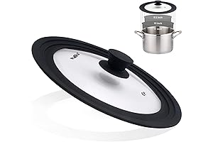 Universal Tempered Glass Pot & Pan Lid for 9.5", 10", & 11" Cookware