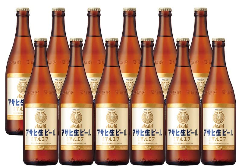 Amazon.co.jp: アサヒ 生ビール マルエフ 中瓶500ml×20本入り（1ケース