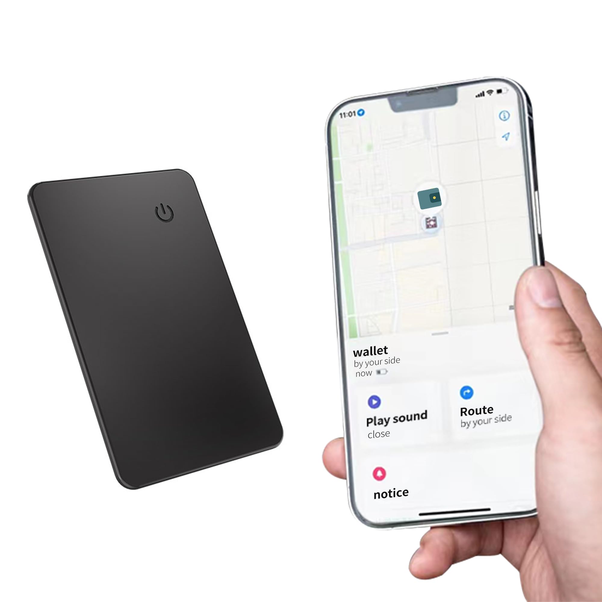 Wallet Finder Bluetooth Tracker Card - [Apple MFi Certified] (iOS Only) SEVEN SWAN Smart Item Locator iPhone Find My Anti-Loss for Keys， Luggage Tags, Passports(1-Pack)-picture-25