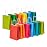 RACETOP 32 Pack Small Paper Gift Bags with Handles, 5.83.28.25 Kraft Paper Party Favor Bags Bulk for Kids Birthday, Baby Shower, Crafts, Wedding, Party Supplies (8 Colors)