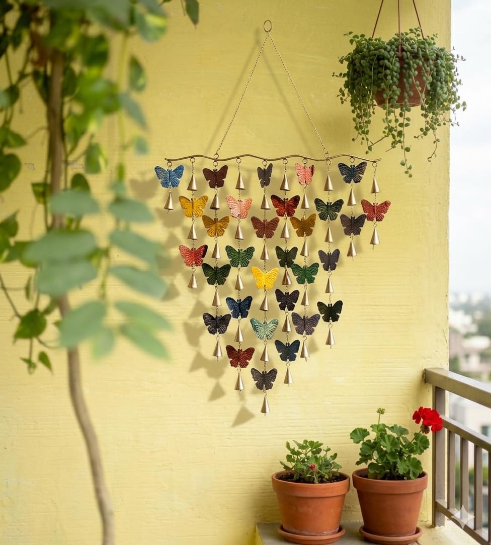 DULI Metal Wind Chime - Rustic Wall Art -4 DULI Metal Wind Chime - Rustic Wall Art -4