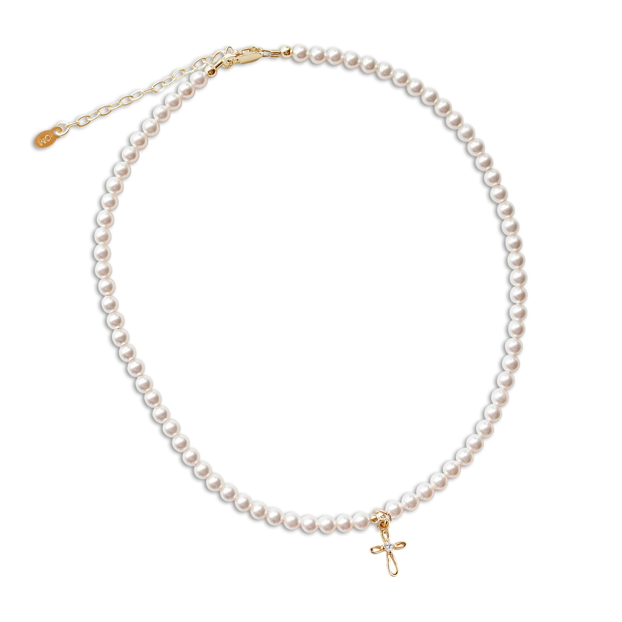 Cherished Moments Cross Bracelet, .925 Sterling Silver or 14K Gold-Plated