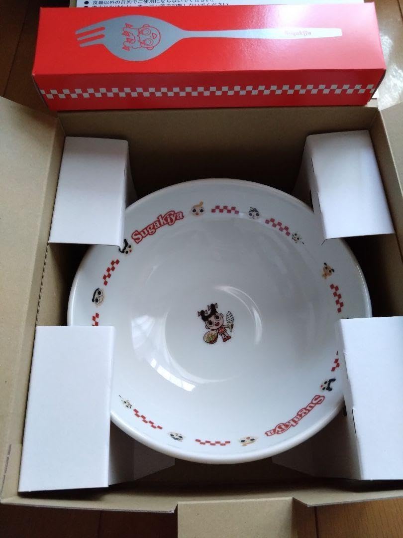 スガキヤ Sugakiya 丼(陶器)とスプーン・フォーク 【新品
