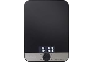 KitchenAid KQ908 Glass Surface 11-Pound Capacity Digital Kitchen Scale: Master Kitchen Measurements with Precision