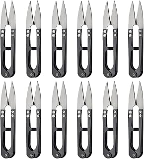 XINMEIWEN 12Pack 4.1Inch Sewing Scissors Yarn Thread Craft Scissors Small Snips Trimming Nipper for Home Office School DIY...