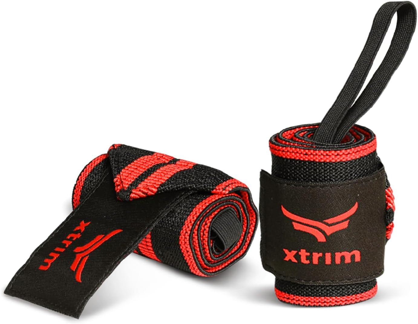Unisex Wrist Support for Men & Women, Gym Fitness Band for Home | Crepe Bandage, Gym Support Accessory for Hand Grip & Wrist Support(Colour: Red Line) Size:Large