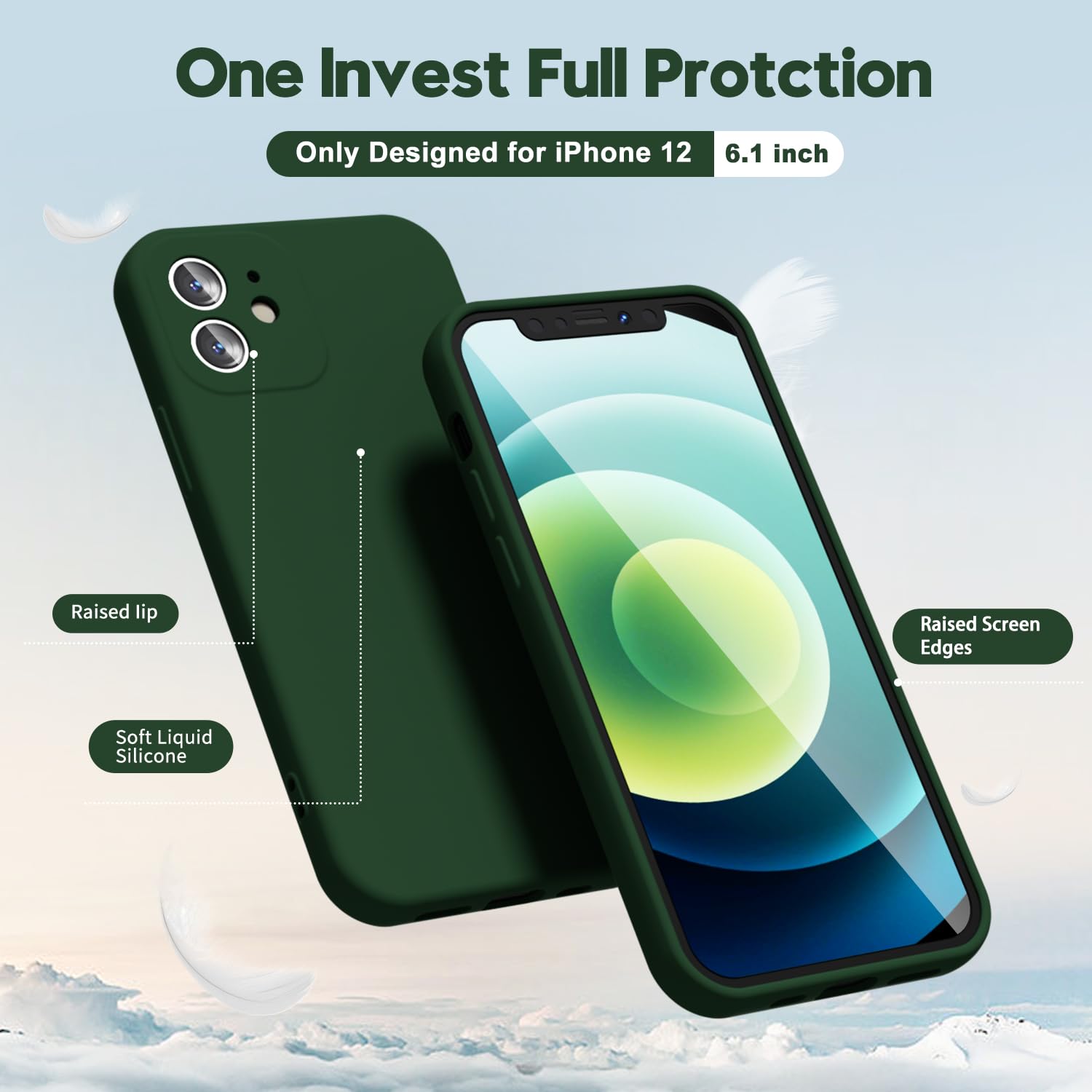 oakxco for iPhone 17 Pro Max Phone Case Liquid Silicone, Cute Thin Slim Grip Soft Rubber Gel for Women Men, Smooth Matte TPU Plain Solid Color Girly Simple Case with Camera Cover, Light Pink — view 1842