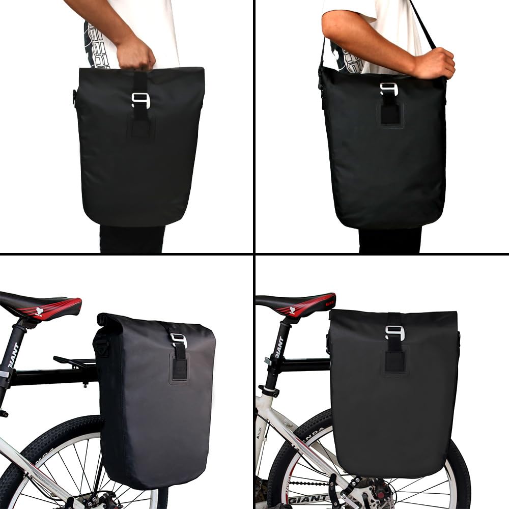 TKMARS Fahrradtasche,20L Großes Fassungsvermögen, Leicht zu Zerlegen, Wasserdicht Multifunktions-Fahrrad Tasche