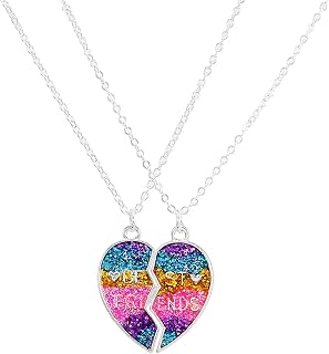 2-3Pcs Cute Magnetic Half Broken Heart Koala Panda Engraved Pendant Best Friend Necklace for Women Men Lovely Love Heart N... Price In India