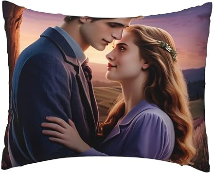 Twilight Embrace Print Pillowcase 20x26 Inch - Standard Size Pillow Cases Cover with Zipper, for Bedroom, Sofa, Couch