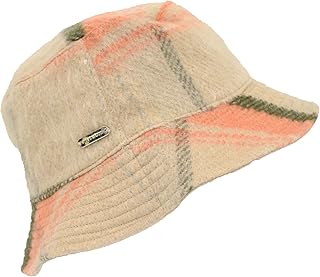 Save on Product Steve Packable Bucket Hat Light Peach Plaid