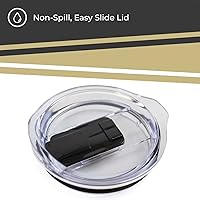 Vista 4 de Campus Colors Vaso de Acero Inoxidable NCAA Perfecto para el Día del Juego - 18 oz - Doble Pared - Mantiene las Bebidas Perfectamente Aisladas