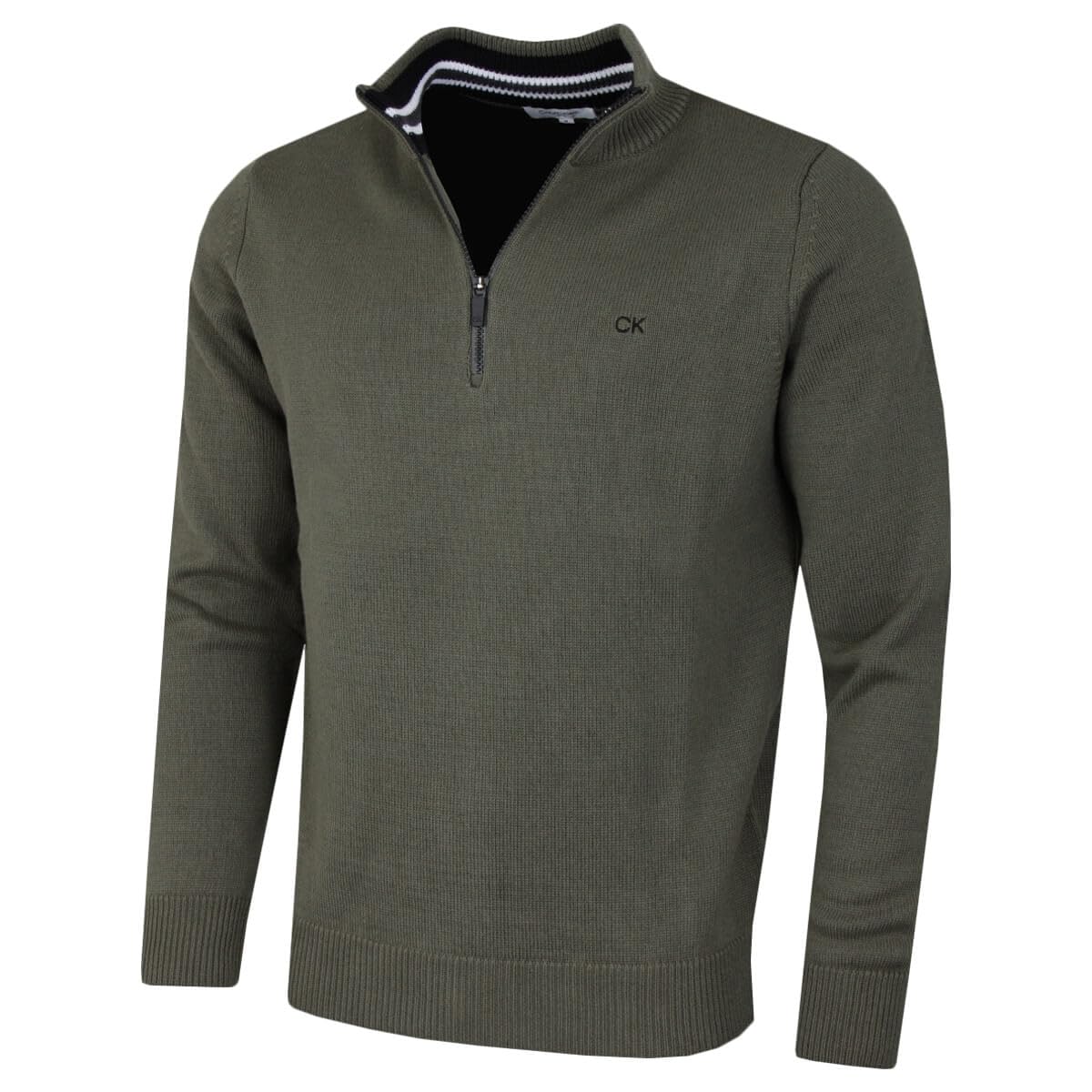 Calvin Klein Herren 2026 Golfpullover Strick Half-Zip Baumwolle pflegeleicht