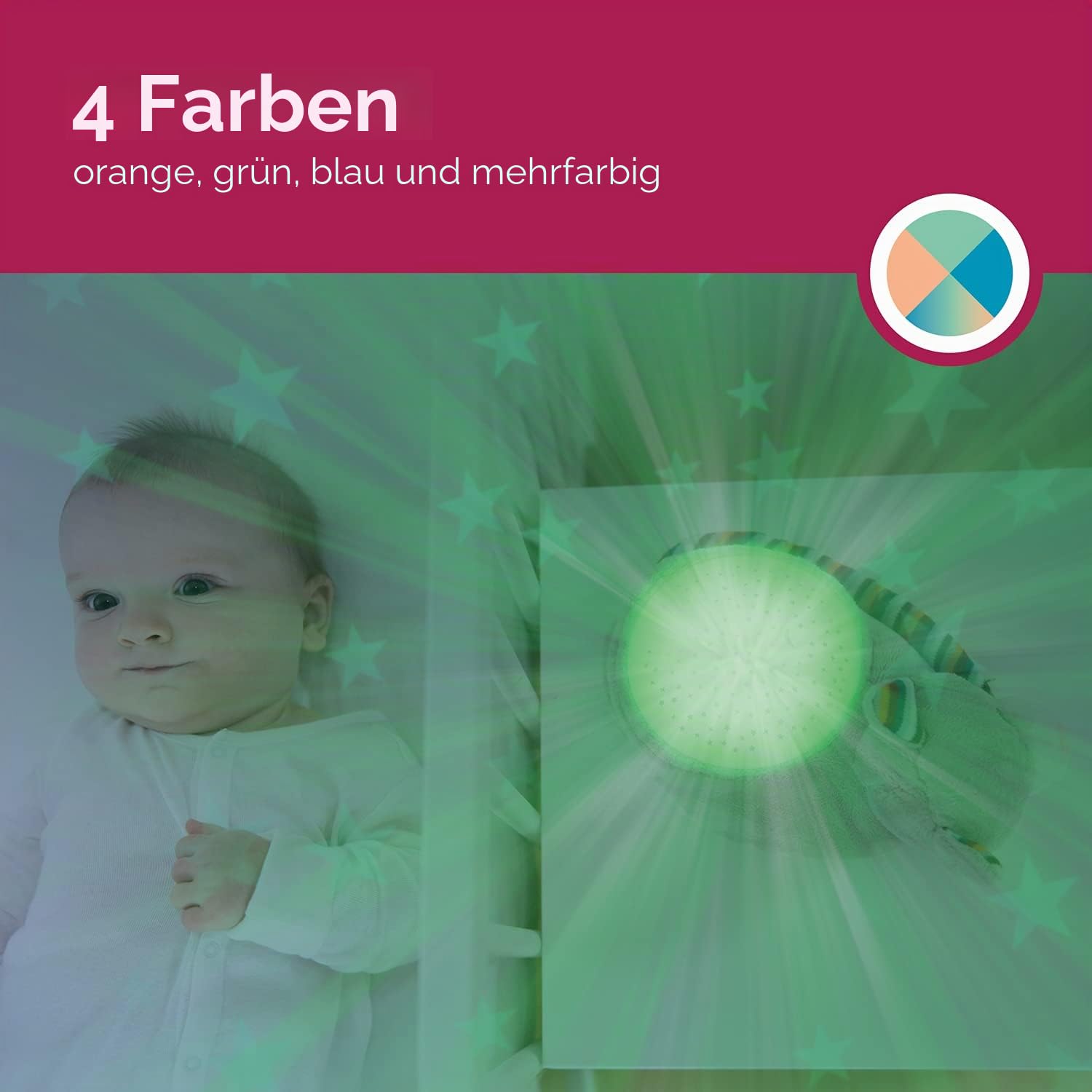 ZAZU Kiki The Kitten Projektor - Baby Lichtprojektor mit beruhigenden Melodien (Herzschlag-Sound, Naturgeräusche oder Lounge-Musik) | Schrei-Sensor | Automatische Abschaltung | waschbar