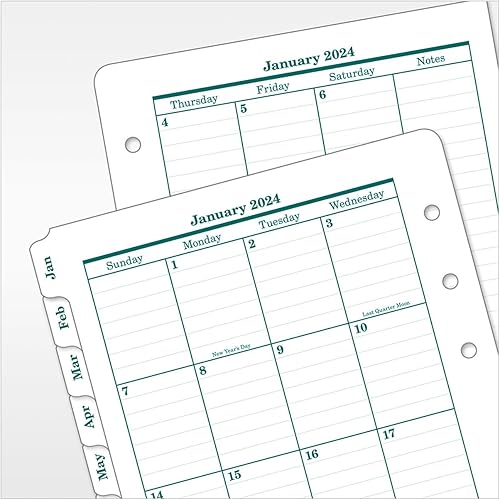 Miniatura 7 de FranklinCovey - Agenda original de dos páginas por día con anillo (clásica, enero de 2024 a diciembre de 2024)